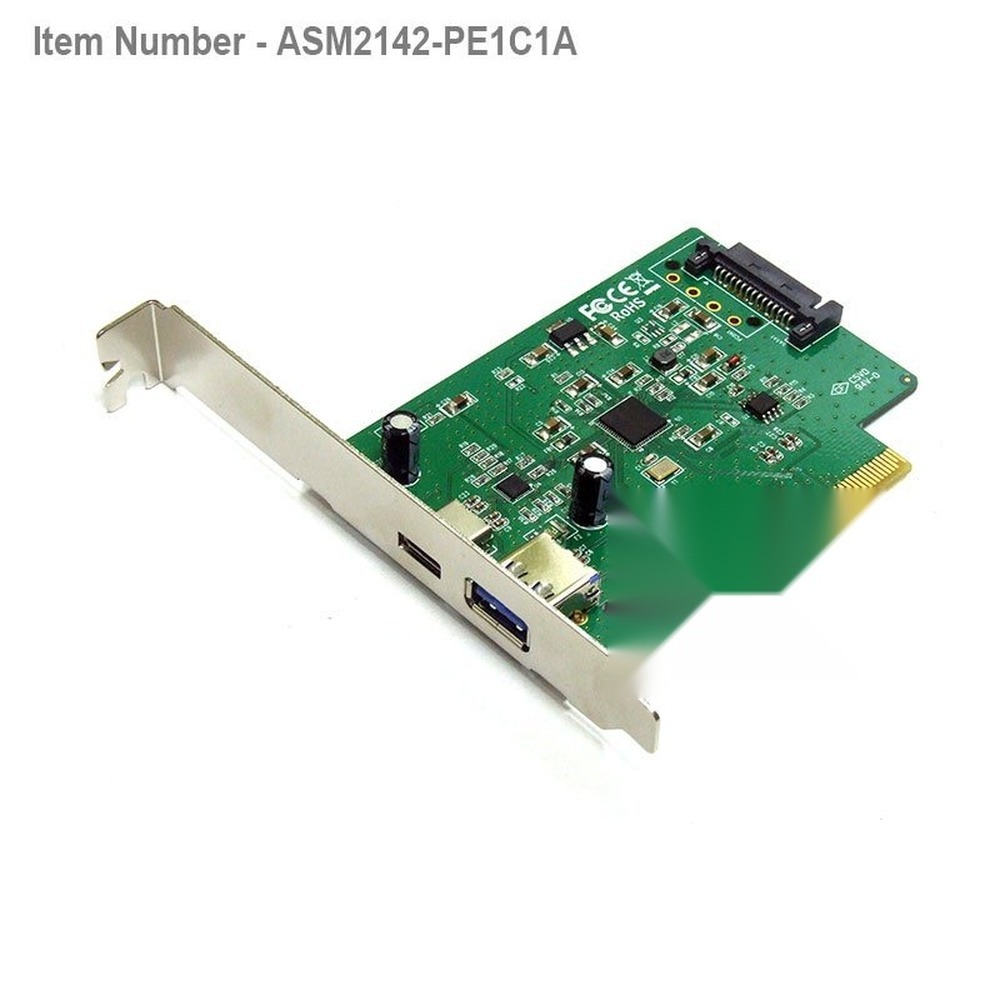1 port USB-C 1 port USB-A USB 3.1 Gen 2 10G PCIe Card