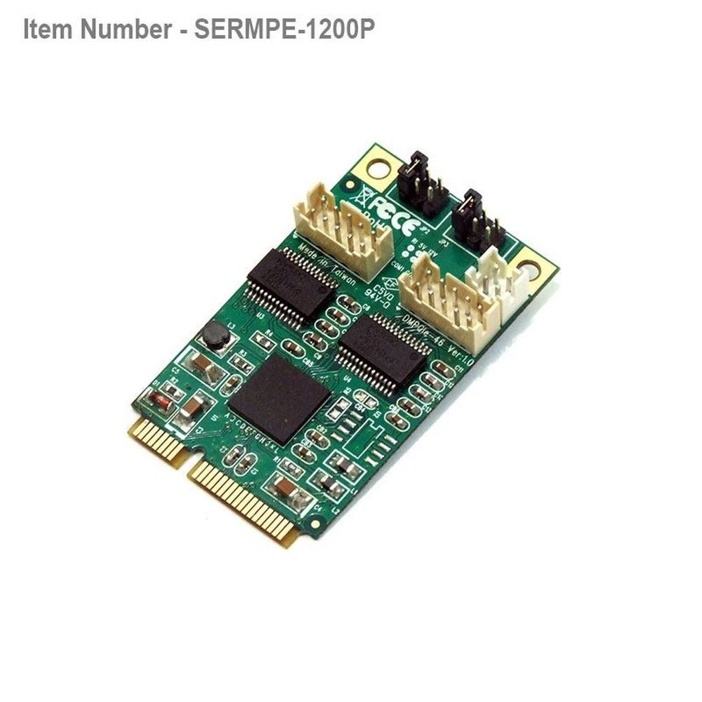 2 port High Speed RS232 Mini PCI Express mPCIe  card