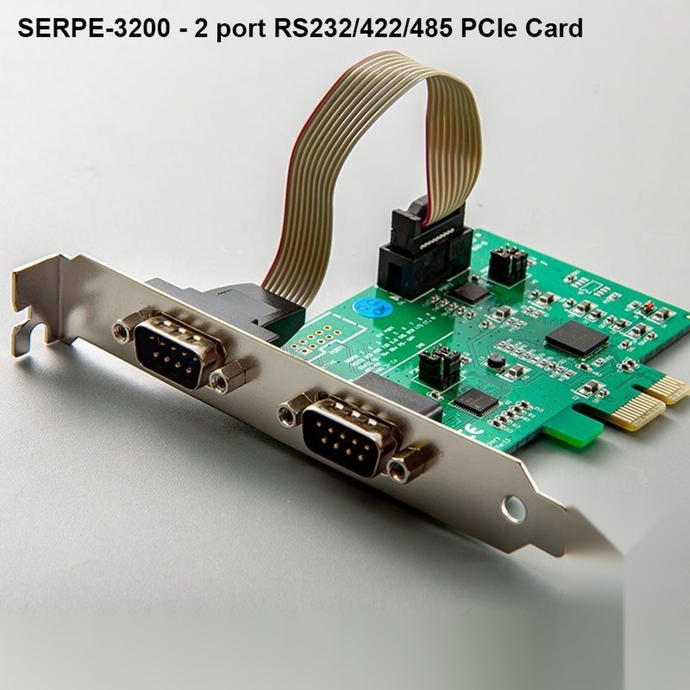 2 port RS232 RS422 RS485 PCIe Card