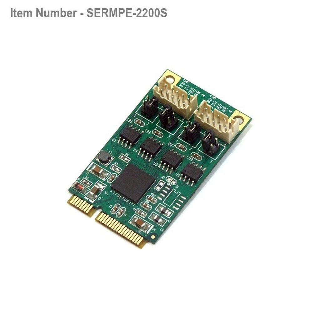 2 port High Speed RS422/485 Mini PCI Express mPCIe Card