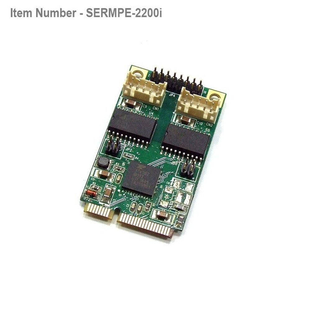 2 port RS422/485 Mini PCI Express mPCIe  card 2.5KV Isolation Protection