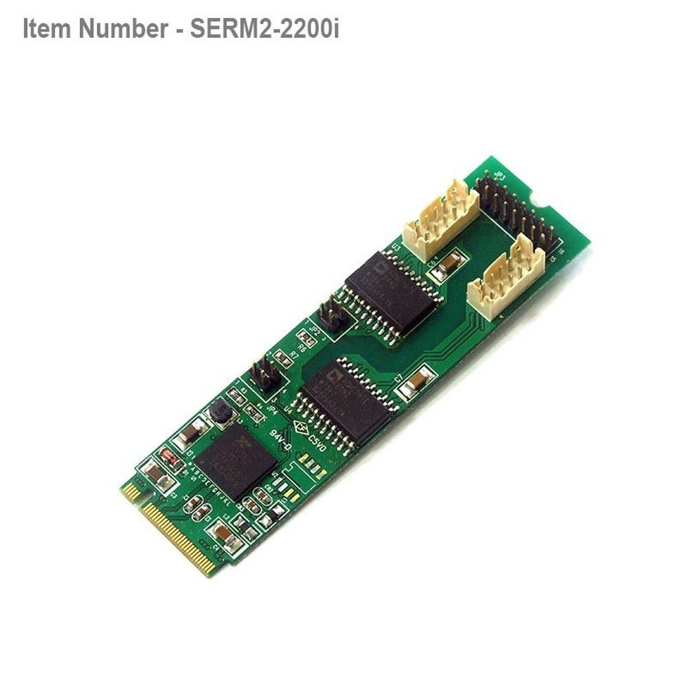 2 port RS422/485 M.2(NGFF) card + 2.5KV Isolation Protection