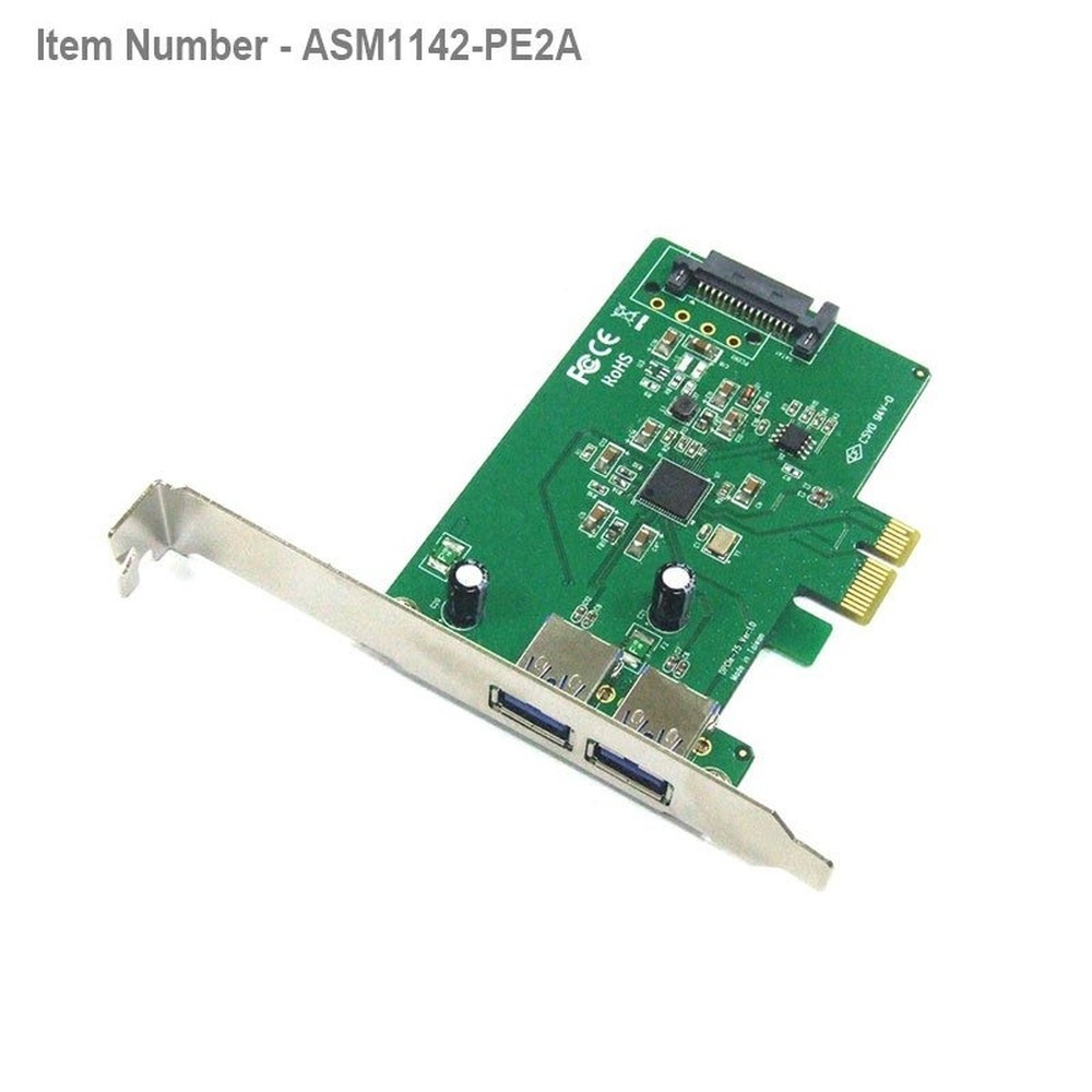 2 port USB-A USB 3.1 Gen 2 10G PCIe Card