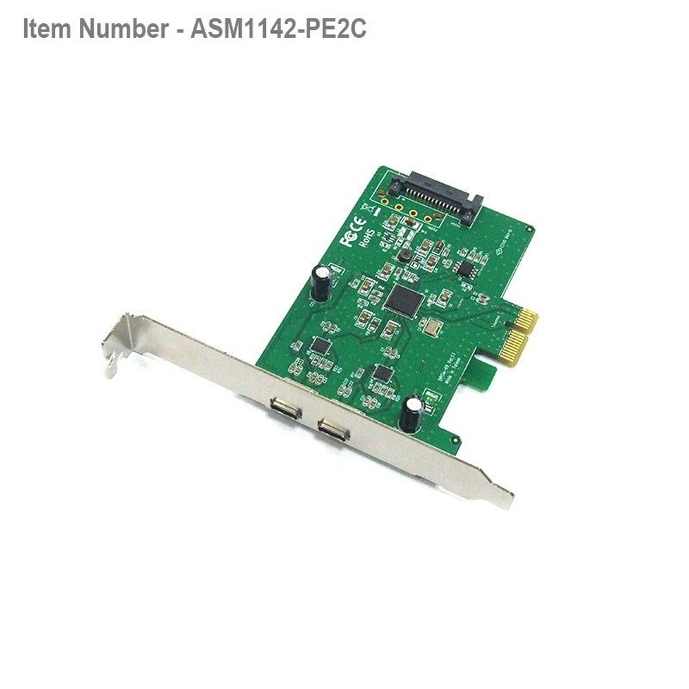2 port USB-C USB 3.1 Gen 2 10G PCIe Card