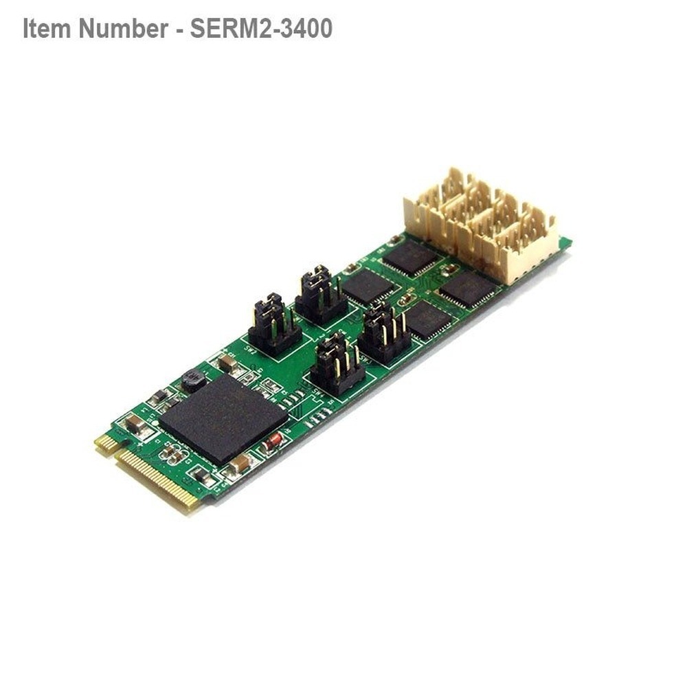 4 port High Speed RS232 RS422 RS485 M.2 Card