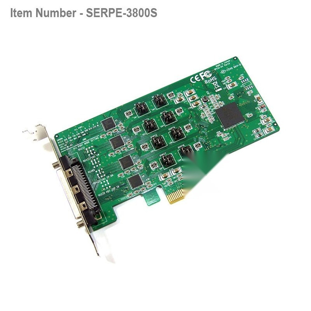 8 port High Speed RS232 RS422 RS485 PCIe Card