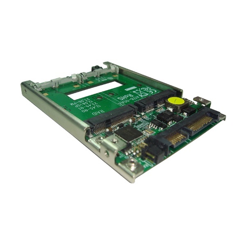 MT2-MX200R H/W RAID 2x mSATA SSD to 2.5” 7mm SATA III SSD