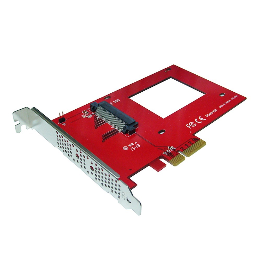 MTE-U2200 2.5” NVMe U.2 SSD PCIe 3.0 x4 Carrier Adapter
