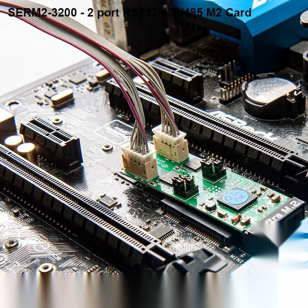 2 port High Speed RS232 RS422 RS485 M.2 Card