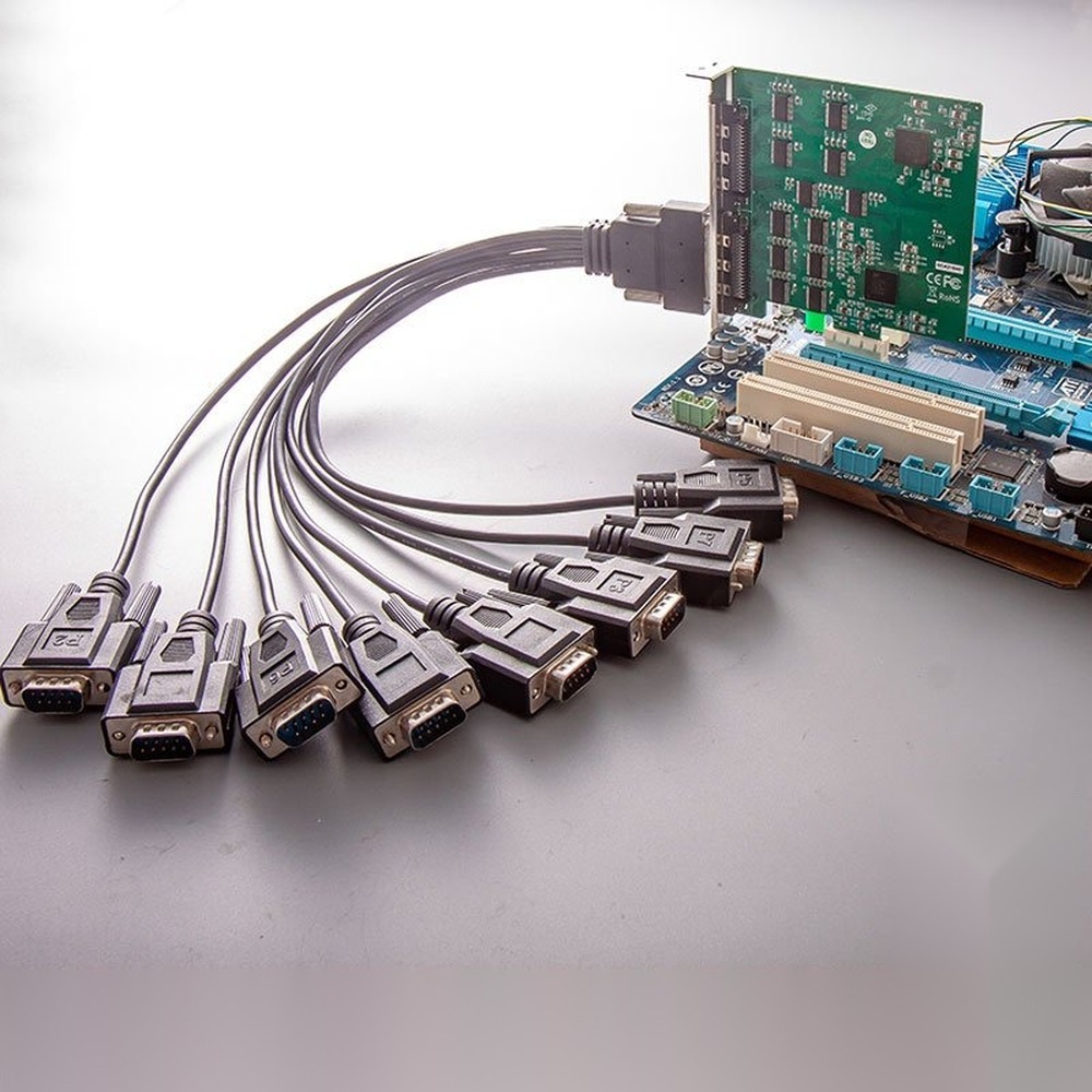 16 port Serial RS232 PCIe Card Industrial level