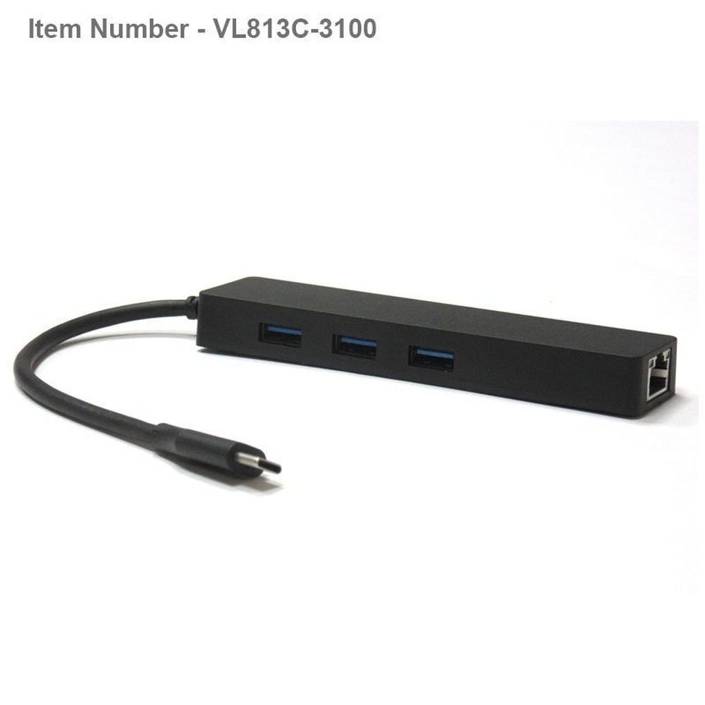 Ultra Slim USB-C to 3 port HUB Giga LAN
